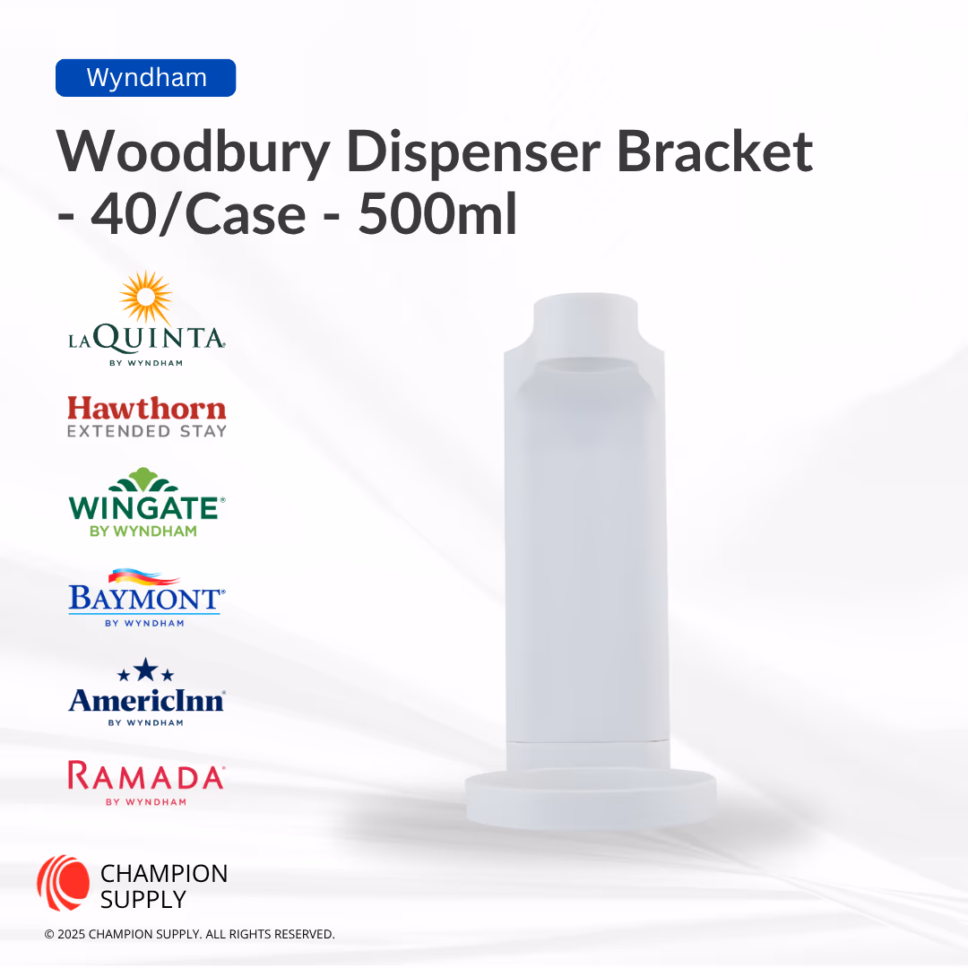 White Plastic Bracket for 16.9 fl.oz/500ml round bottle, Case of 40